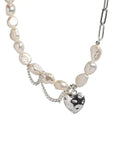 Asymmetric Love Pearl Necklace