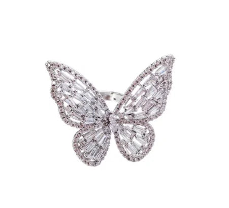 Luminous Butterfly Ring