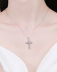 Moissanite Diamond Cross Necklace