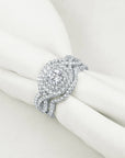 Sparkling Sterling Nuptial Ring