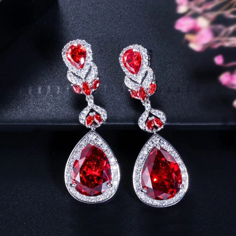 Crystal Bridal Drop Earrings