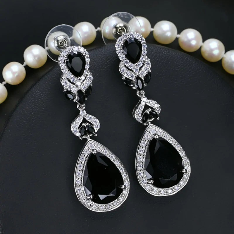 Crystal Bridal Drop Earrings