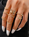 Majestic Butterfly Ring Ensemble