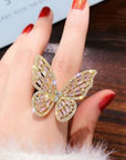 Luminous Butterfly Ring