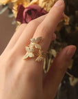 Luminous Butterfly Ring