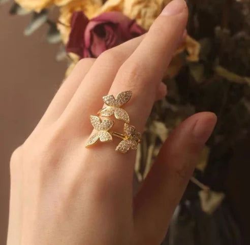 Luminous Butterfly Ring