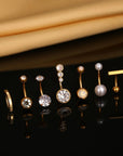 Golden Bliss Navel Ring Set