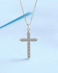 Moissanite Diamond Cross Necklace