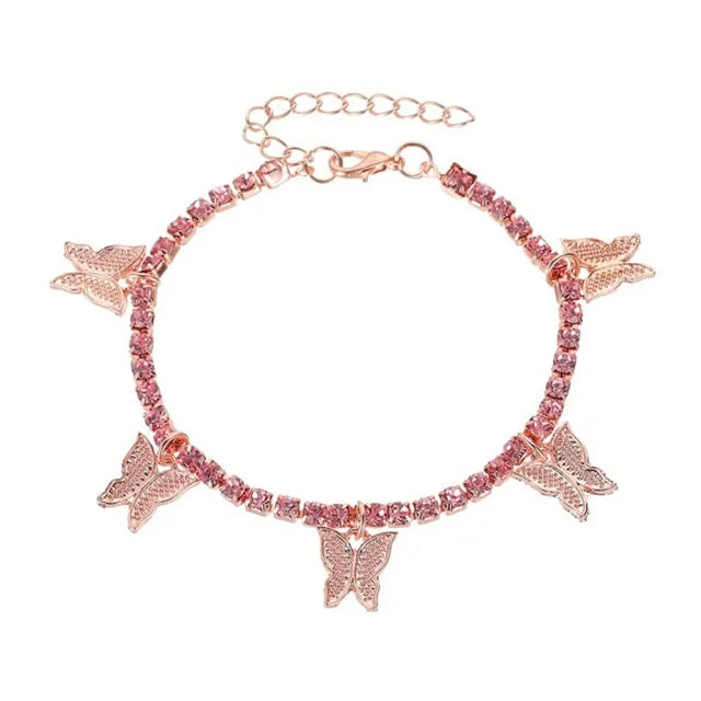 Elysian Butterfly Anklet