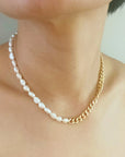 Pearl Cascade Cuban Chain