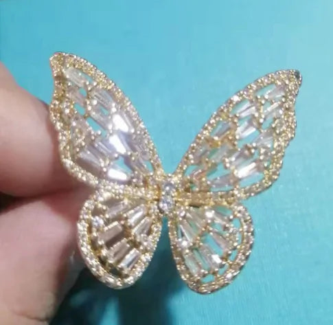 Luminous Butterfly Ring