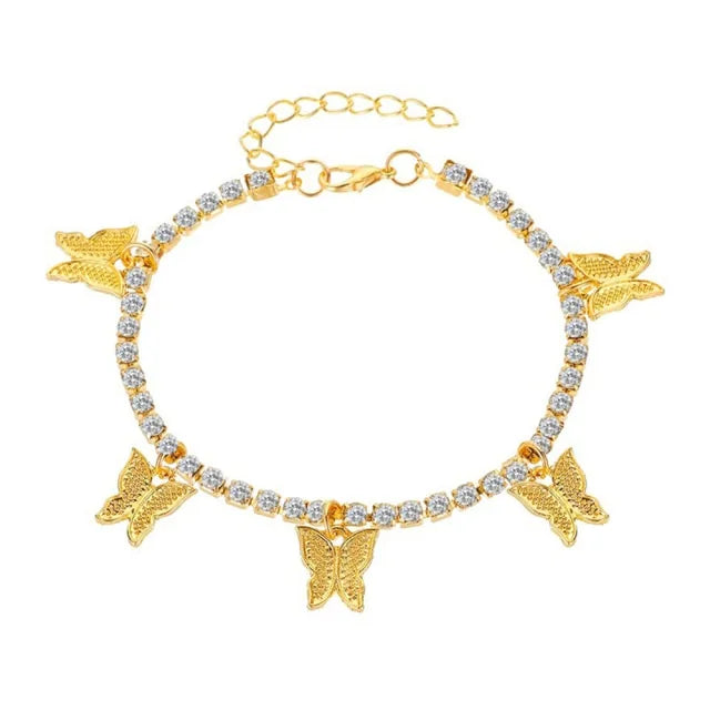 Elysian Butterfly Anklet