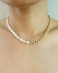 Pearl Cascade Cuban Chain