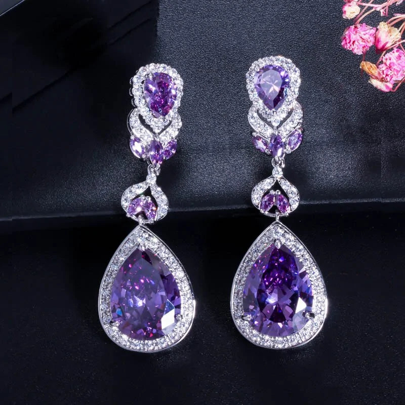 Crystal Bridal Drop Earrings