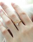 Chic Letter Initial Charm Ring