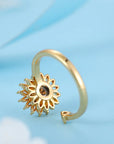 Sunflower Serenity Spinner Rings