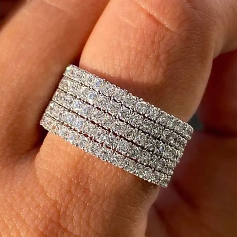 Sophisticated Sparkle Ring