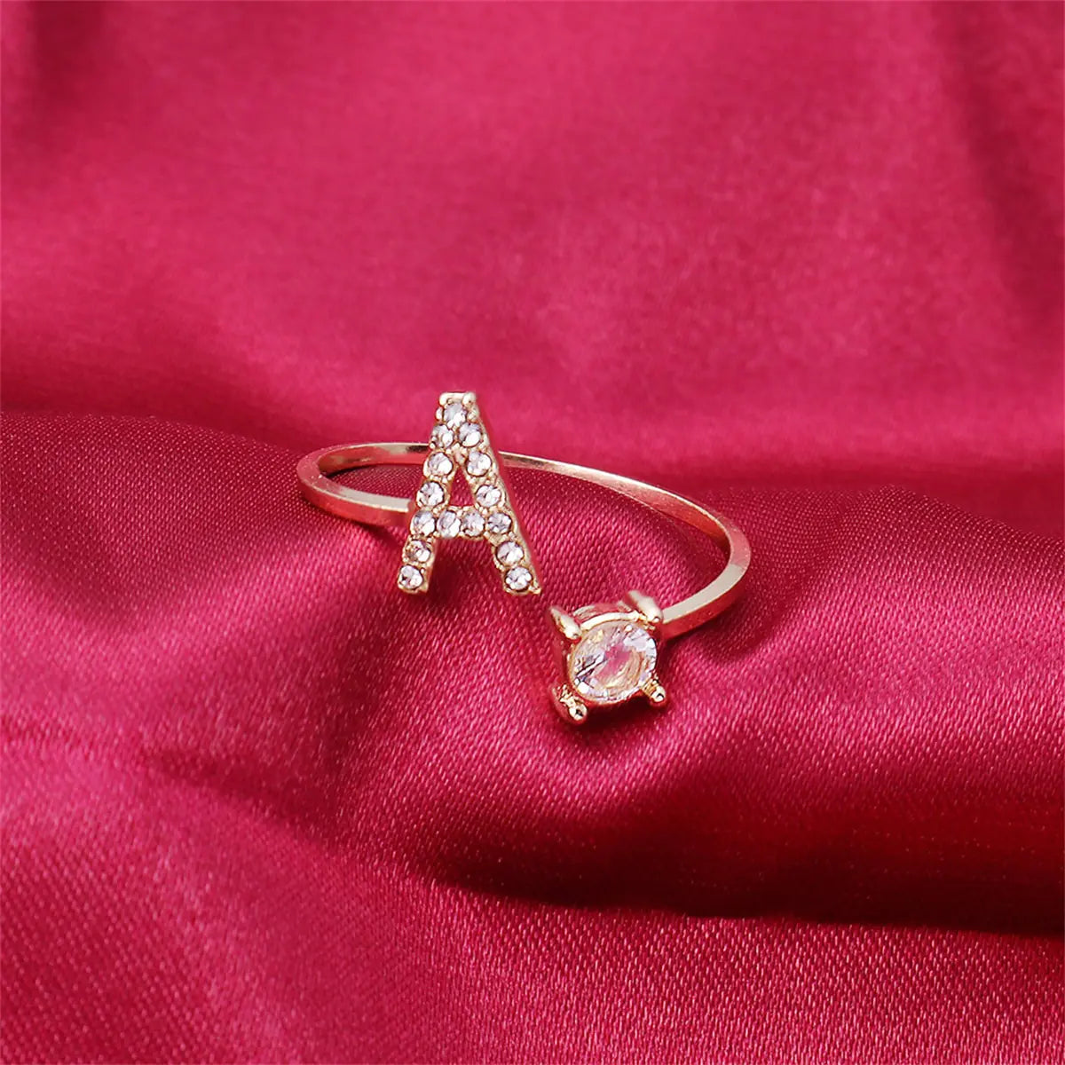 Chic Letter Charm Ring