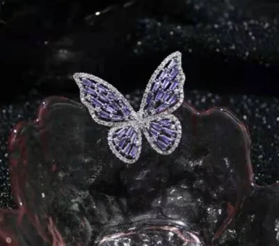 Luminous Butterfly Ring