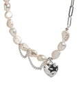 Asymmetric Love Pearl Necklace