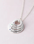 Mom Necklace Birthstone, Mom Necklace With Kids Names, Grandma Jewelry