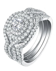 Sparkling Sterling Nuptial Ring