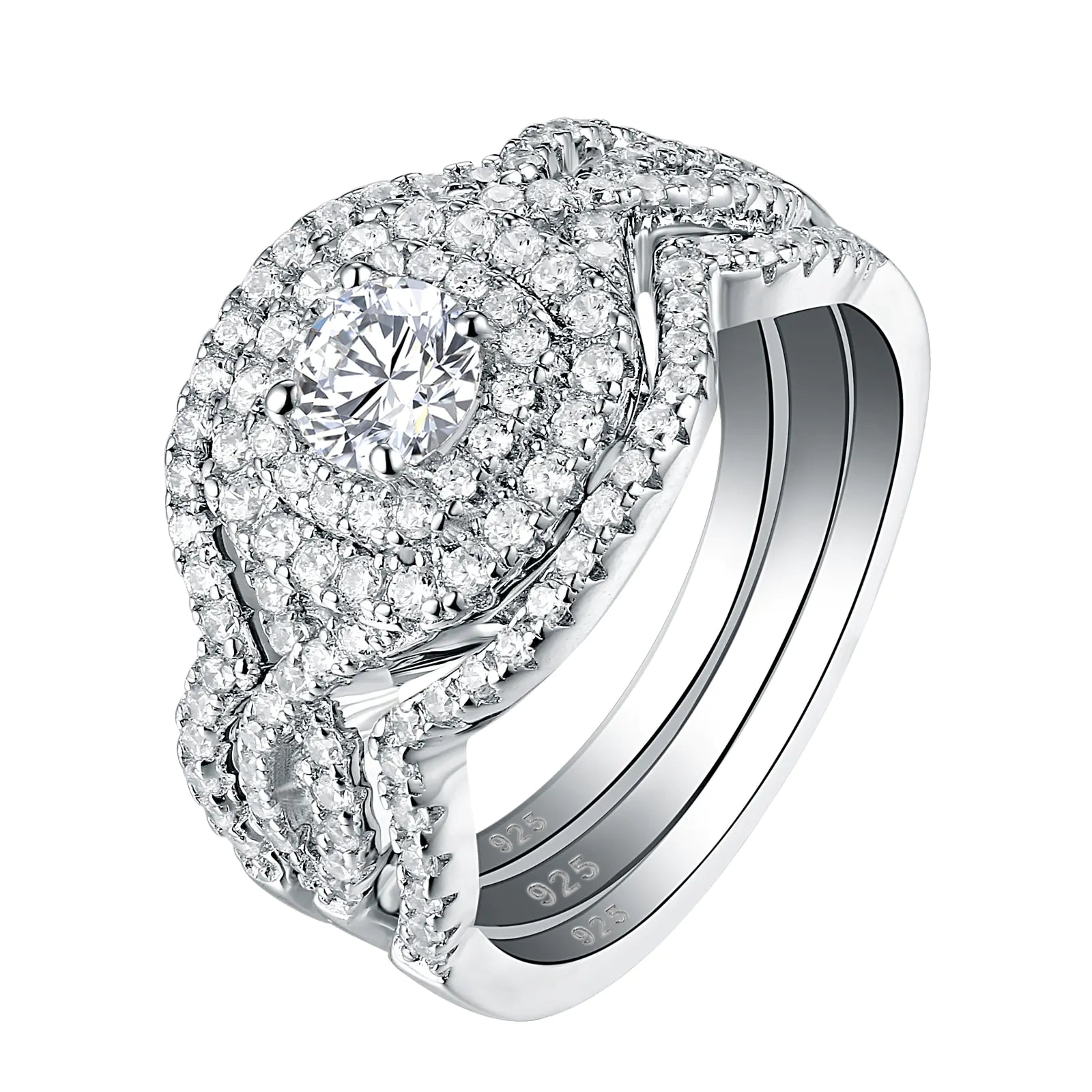 Sparkling Sterling Nuptial Ring