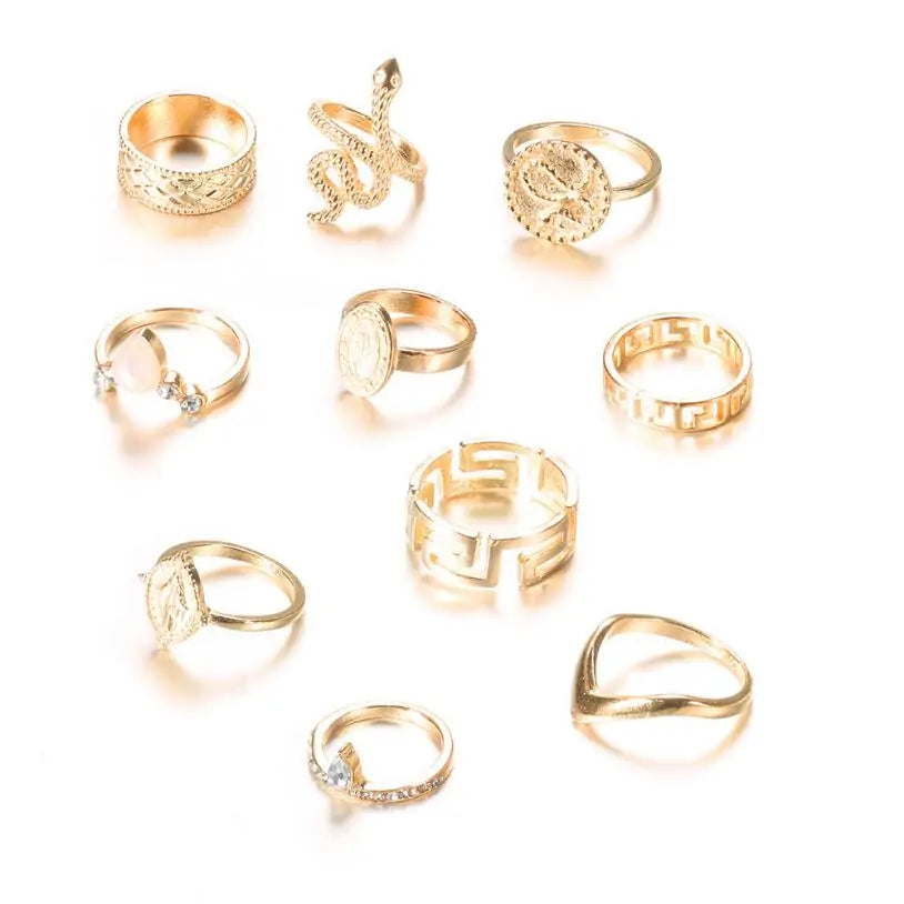 Snake Charmer Ring Stacks