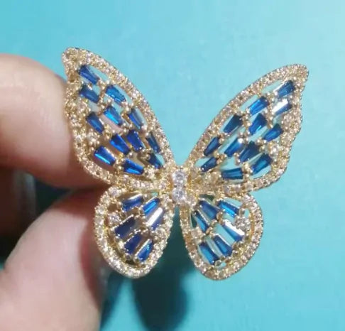 Luminous Butterfly Ring