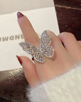 Luminous Butterfly Ring