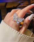 Luminous Butterfly Ring