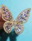 Luminous Butterfly Ring