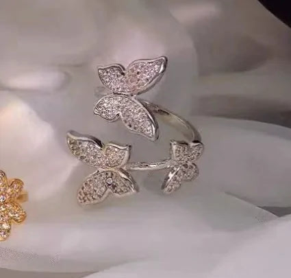 Luminous Butterfly Ring